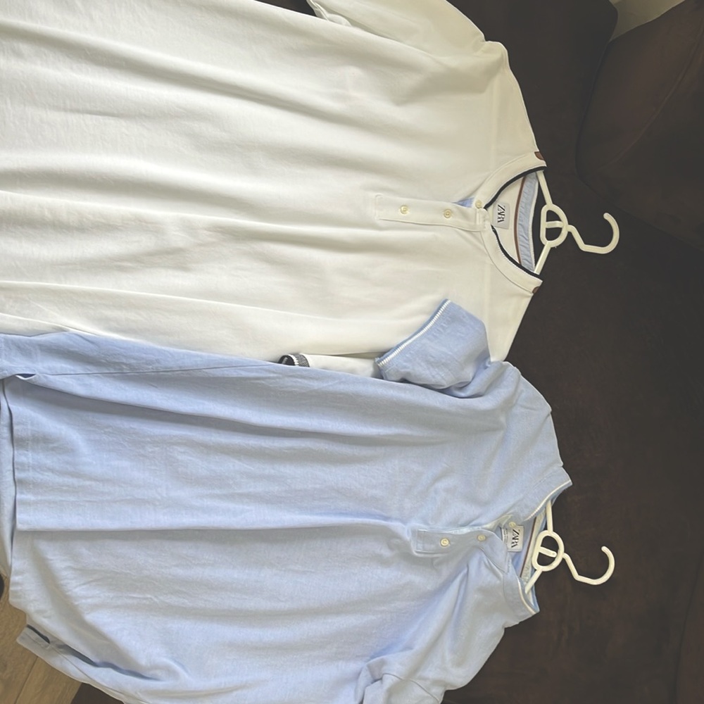 2 Zara collarless shirts XXL
